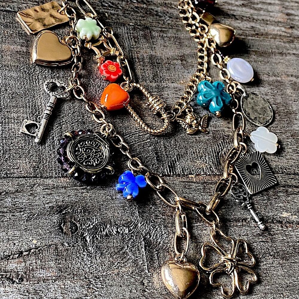 NEW Double Layered Charm Necklace